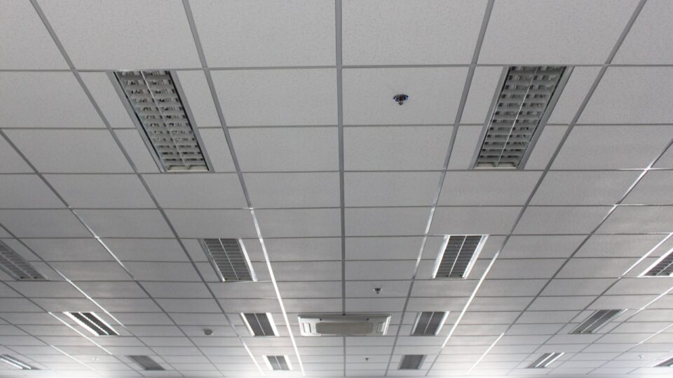 acoustical ceiling tiles painting