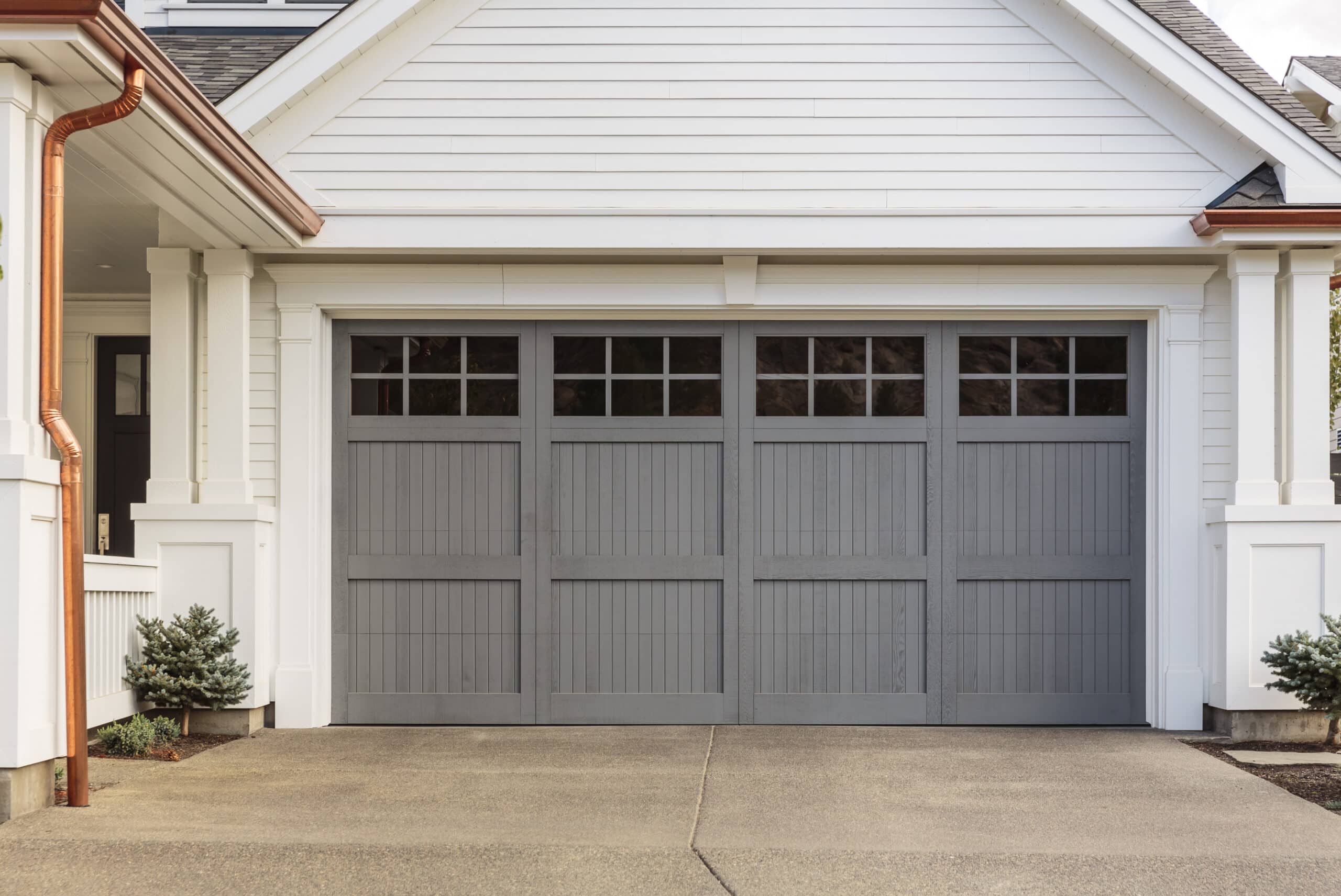 Gray,Garage,Door,That,Is,Closed