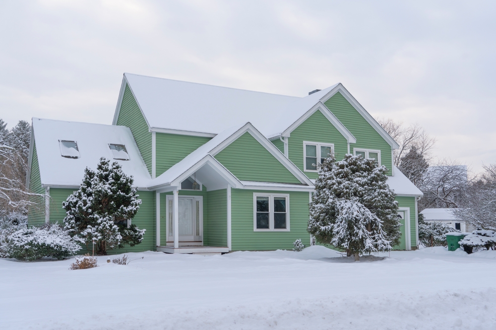 Winter,House,After,Snow,Storm