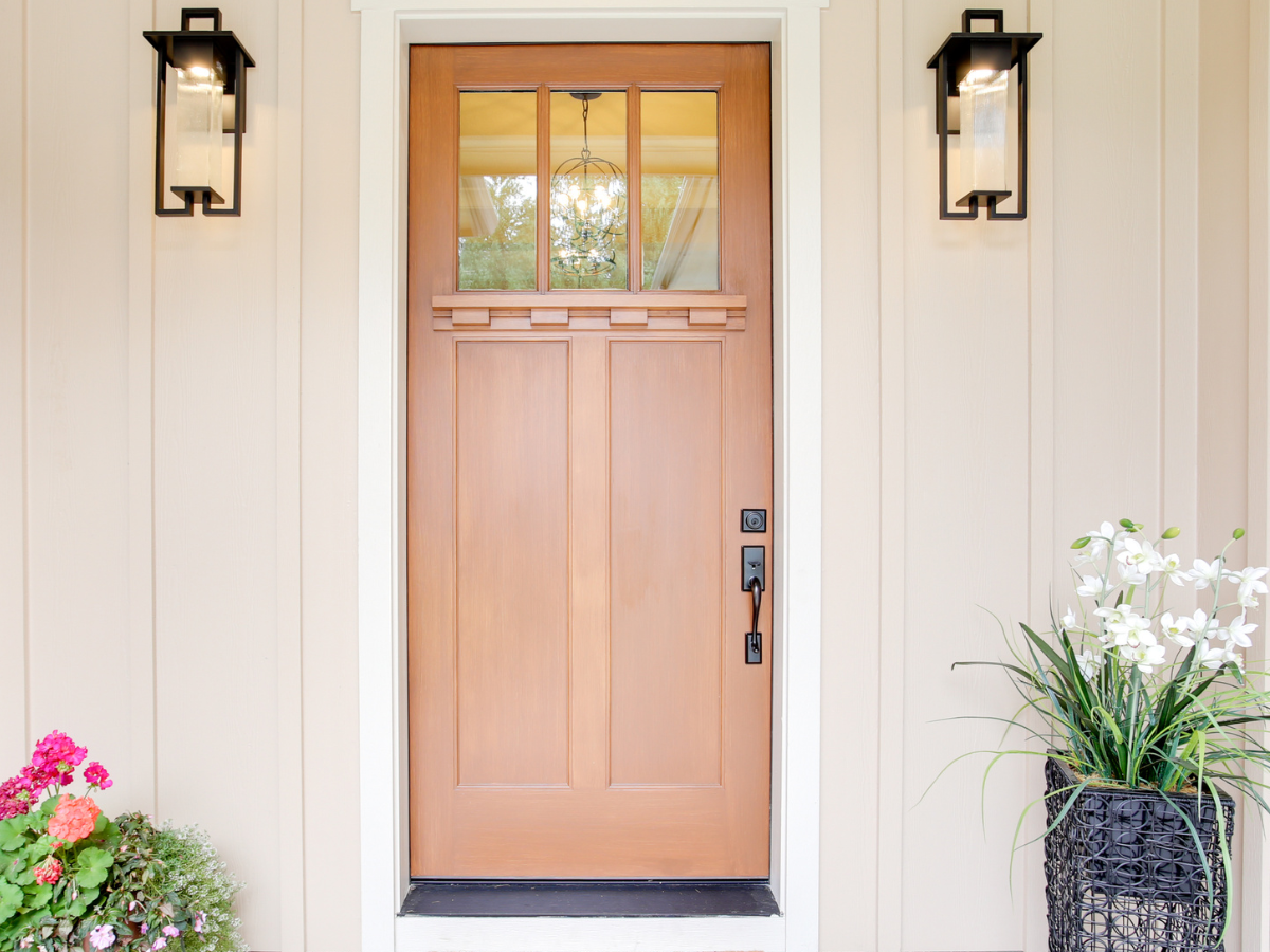 Freshly Painted Front Door