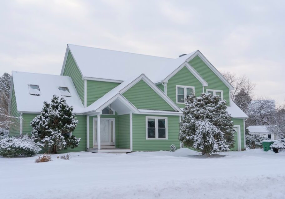 Winter,House,After,Snow,Storm