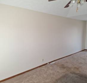 Wall after painting