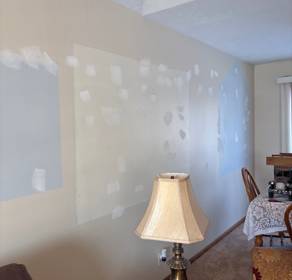 Wall before painting